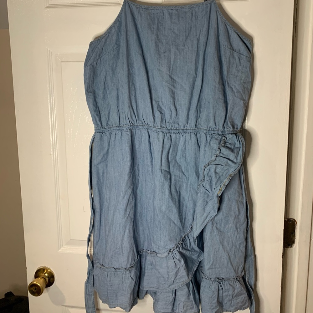 Refuge denim wrap dress